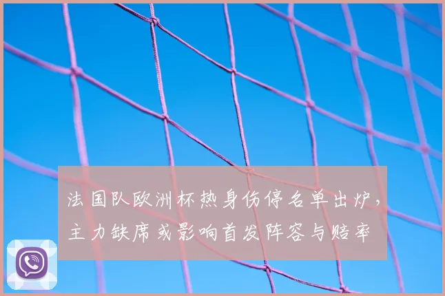 法国队欧洲杯热身伤停名单出炉，主力缺席或影响首发阵容与赔率